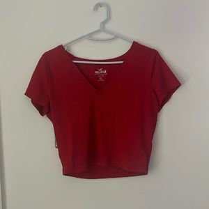 Hollister baby tee must have in red